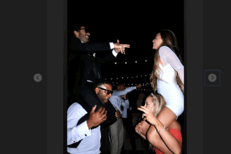 Brody Jenner (upper left) and Tia Blanco (upper left). Happy day.